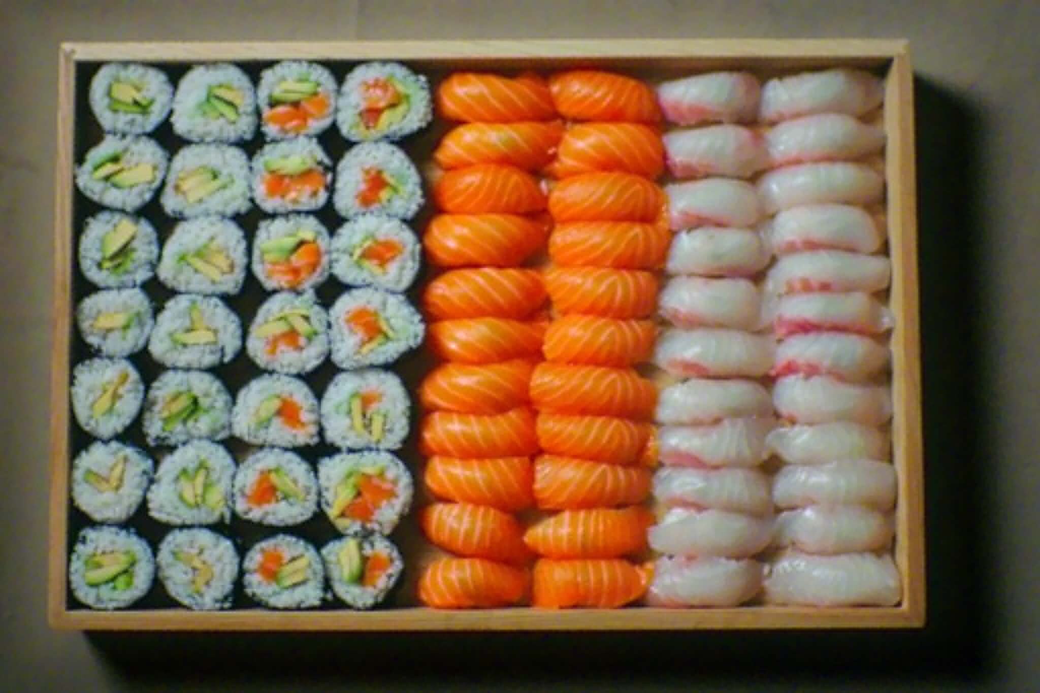 Coffret assortiment de sushis
